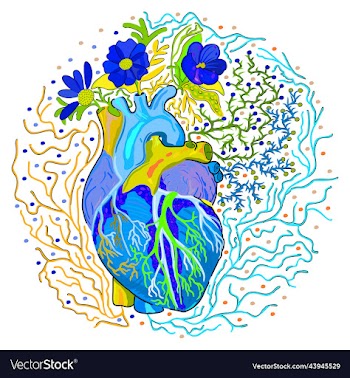heart with flowers