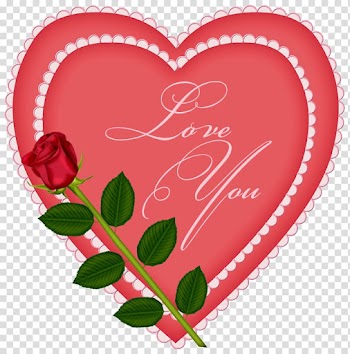 Heart with red rose illustration, Heart Rose , Heart with Rose transparent background PNG clipart