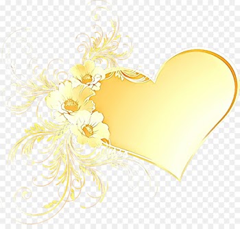 heart yellow clip art heart
