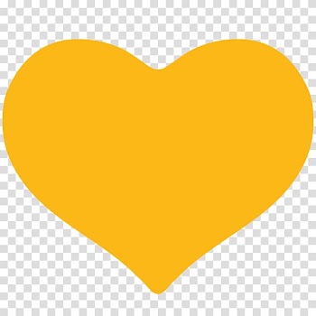 Heart Yellow Emoji , gold heart transparent background PNG clipart