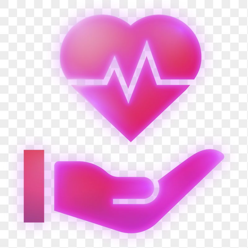 Heartbeat hand icon png sticker, | Free Icons - rawpixel