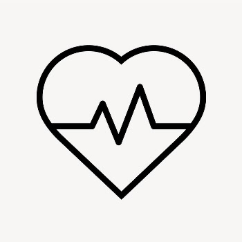 Heartbeat, health line icon, minimal | Free Icons - rawpixel