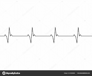 Heartbeat line background icon. — Stock Vector © AndrOm #254025682