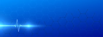 Heartbeat line medical and healthcare background banner Free Vector