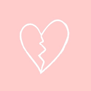 Heartbreak icon psd, pink hand drawn style | Free stock illustration | High Resolution graphic