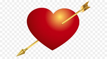 Hearts and arrows Symbol Emoji - Red Heart with Arrow PNG Clip Art Image 