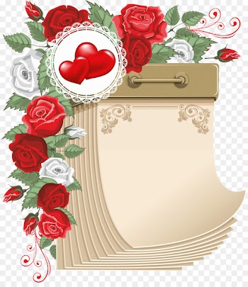 Hearts and Flowers Border Photography - tear 