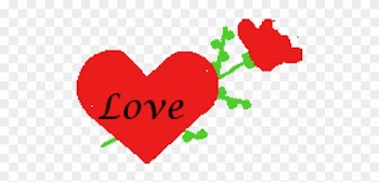 Hearts And Roses Clipart - Cartoon Roses And Hearts