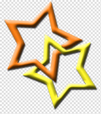 Hearts and Stars s, orange and yellow star illustration transparent background PNG clipart