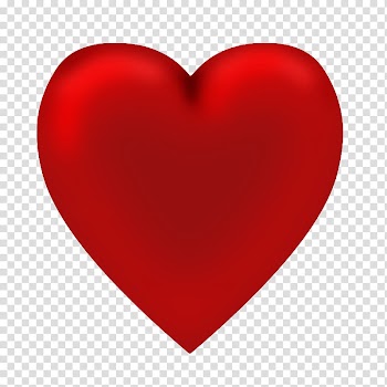 Hearts Art, red heart shape transparent background PNG clipart