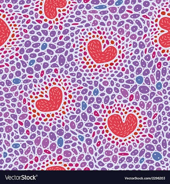 Hearts cell structure vector image