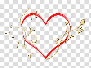 Hearts Collection, white and red floral textile transparent background PNG clipart