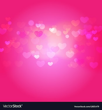  					Hearts in light vector image														