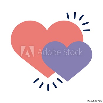 hearts love flat style icon