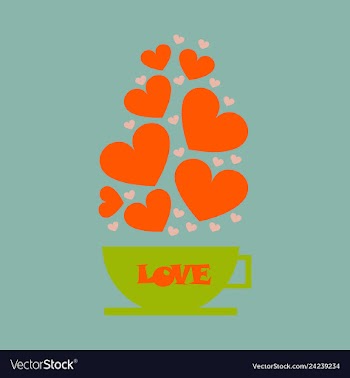 Hearts over the cap vector image