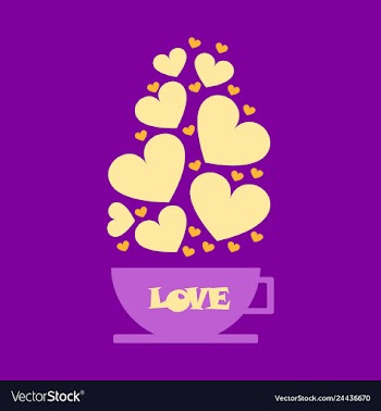 Hearts over the cap vector image