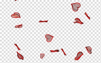 Hearts Renders, red heart print art transparent background PNG clipart