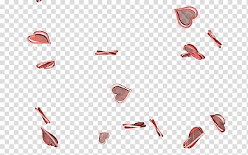 Hearts Renders, red hearts illustration transparent background PNG clipart