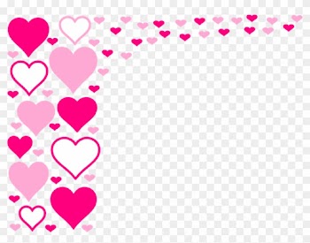 Hearts Sticker - Pink Heart Clipart Border
