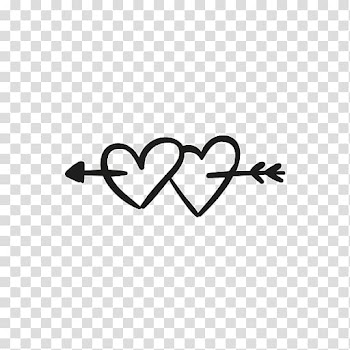 Hearts with arrow illustration, Heart Computer Icons Arrow, boho arrow transparent background PNG clipart