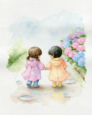 Heartwarming Childhood Moments in the Rain