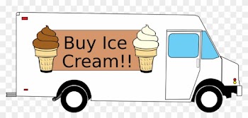 Heavens Delights Ice Cream - Food Truck Clip Art