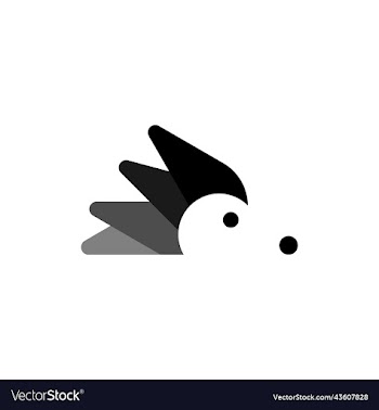 hedgehog animal minimalist modern logo
