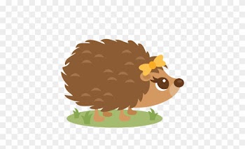 Hedgehog Clipart - Girl Hedgehog Clipart