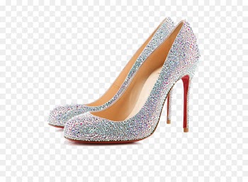 Heel Shoe Sandal - Silver glitter star with your high heels 