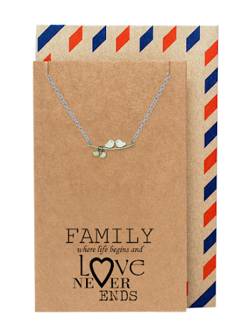 Heidi Gifts for Mom Bird Necklace Family Quotes Greeting Card ...