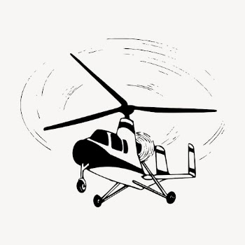 Helicopter collage element, vehicle illustration | Free PSD - rawpixel