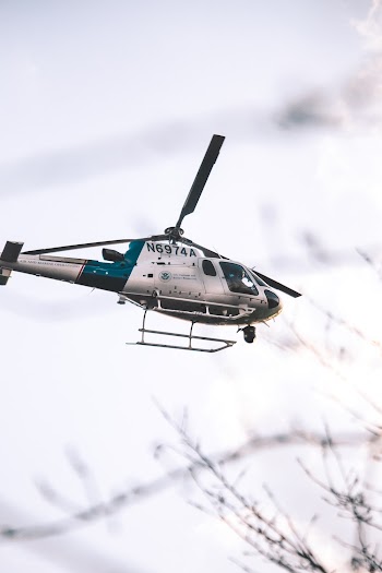 Helicopter Flying in the Sky