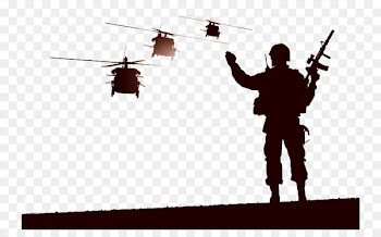 Helicopter Soldier Military - Soldiers and fighters silhouette vector 