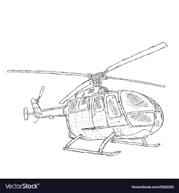 Helicopter vector image