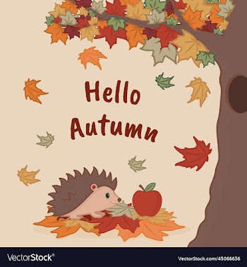hello autumn welcome banner