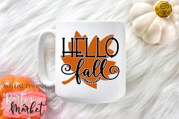 Hello Fall SVG DXF EPS PNG