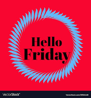 hello friday hand lettering png design