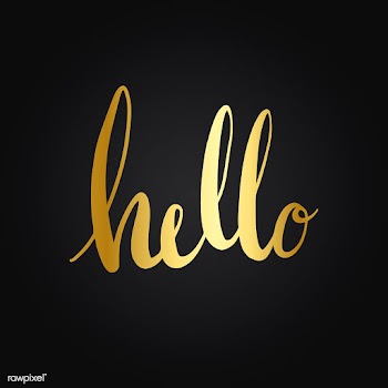 Hello handwritten typography style vector | Free stock vector - 517841