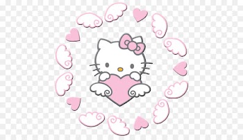 Hello Kitty Birthday Party Invitations Valentine's Day Coloring book Heart - hello kitty 
