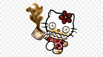 Hello Kitty Doraemon Caricature Shizuka Minamoto - hello kitty face 
