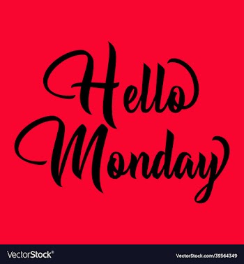 hello monday hand lettering png design