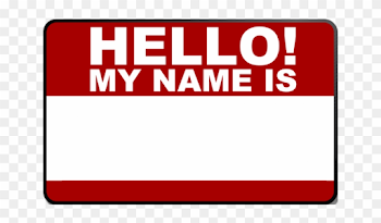 Hello My Name Is Vector - Hello My Name Is Png, Transparent Png ...