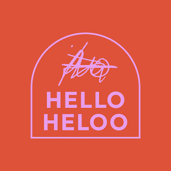 Hello pink logo template, arch | Free Vector Template - rawpixel