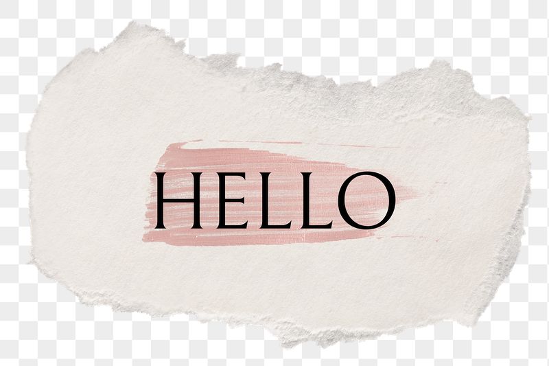 Hello png word sticker typography, | Free PNG - rawpixel