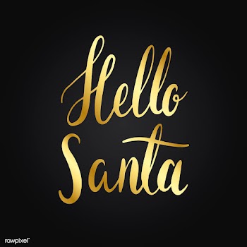 Hello Santa typography style vector | Free stock vector - 517726