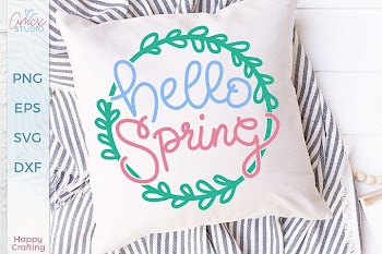Hello Spring - A Sweet Spring SVG File