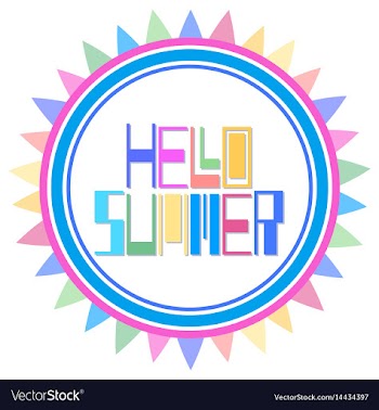 Hello summer cardt-shirt design vector image