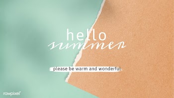 Hello summer please be warm and wonderful paper collage social templat.. | Free  vector - 2289081