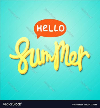 Hello summer vector image