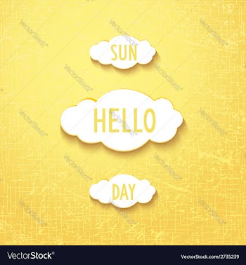 Hello sunday vector image